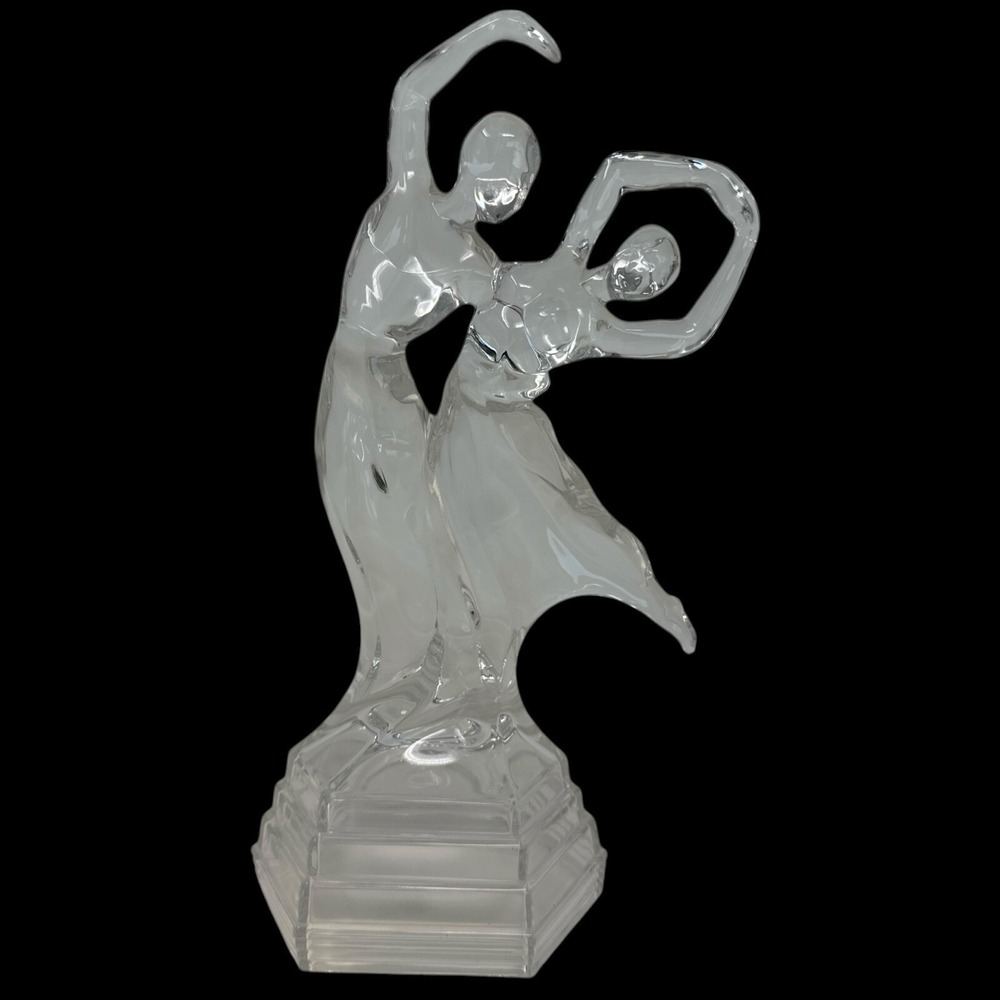 RCR Royal Crystal Rock Bolero 24% lead crystal ballroom dancer figurine 11" MINT